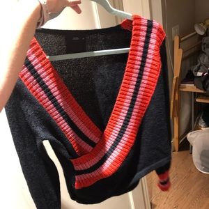 Wrap sweater